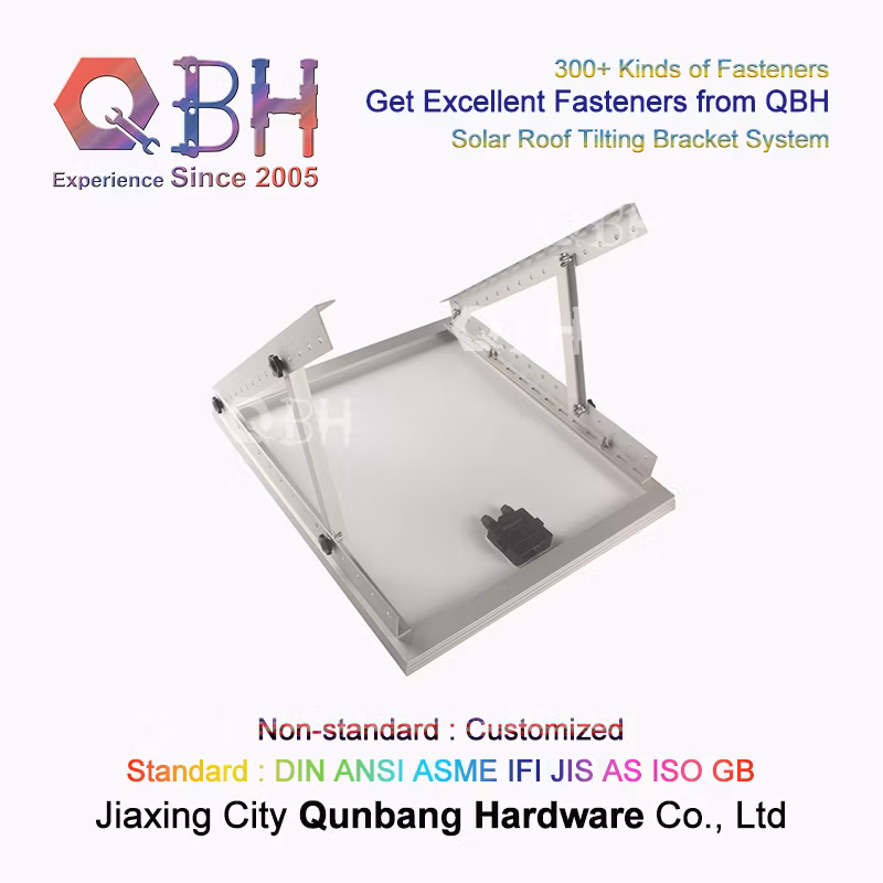 Qbh Customized OEM ODM Photovoltaic PV Module System Aluminum Extrusion Solar Power Energy Panel Mounting Frame