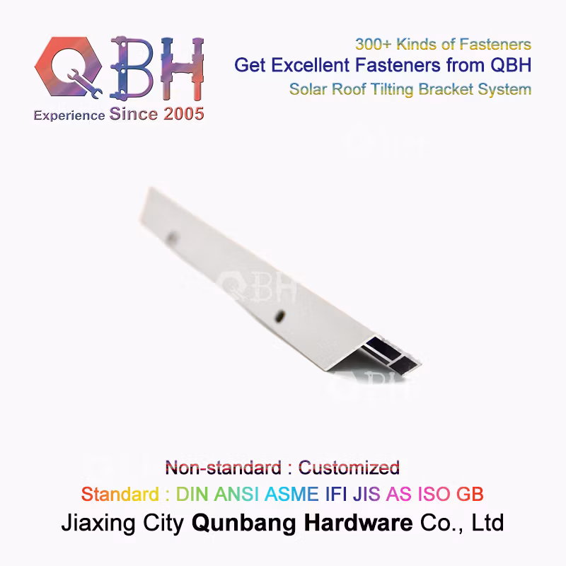 Qbh Customized OEM ODM Photovoltaic PV Module System Aluminum Extrusion Solar Power Energy Panel Mounting Frame