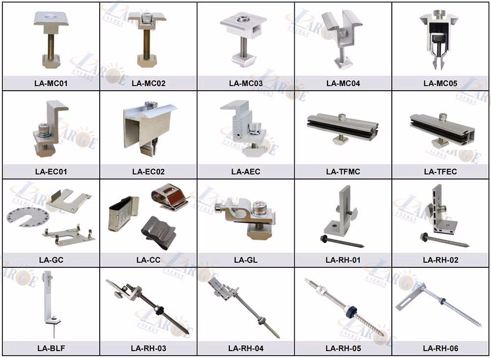 Adjustable Tile Roof Hook Pitched Tile Roof Clamp Solar Panel Mounting System Solar Tilt Frame