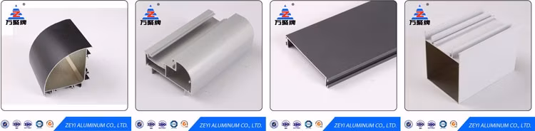 6063 T5 Anodized Solar Panel Aluminum Frame Extrusions in Factory