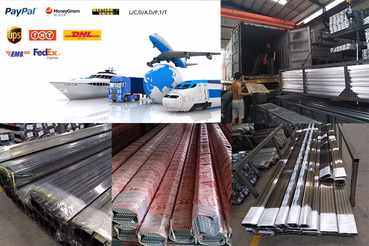 6063 T5 Anodized Solar Panel Aluminum Frame Extrusions in Factory