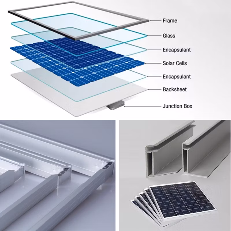 Aluminum Extrusions Solar PV System Panel Frames