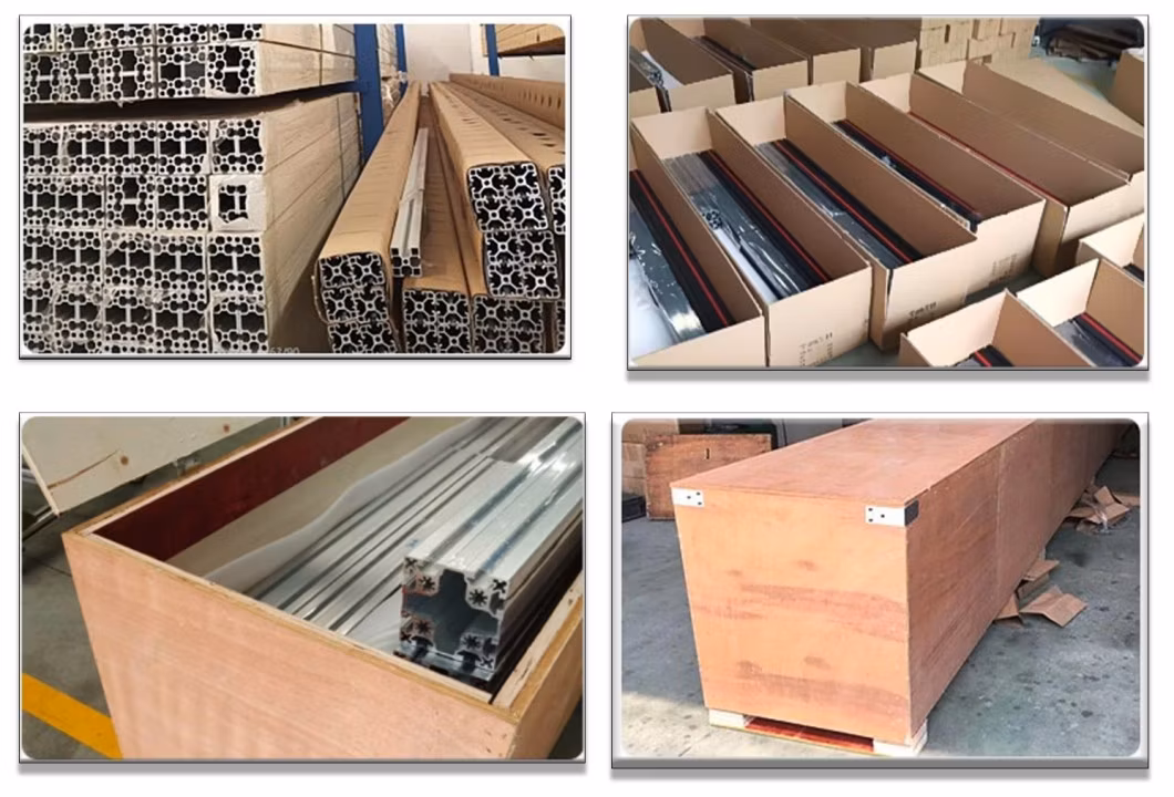 T-Slot Extruded Aluminum Extrusion 6063 T5/T6 Aluminium Profile Frame