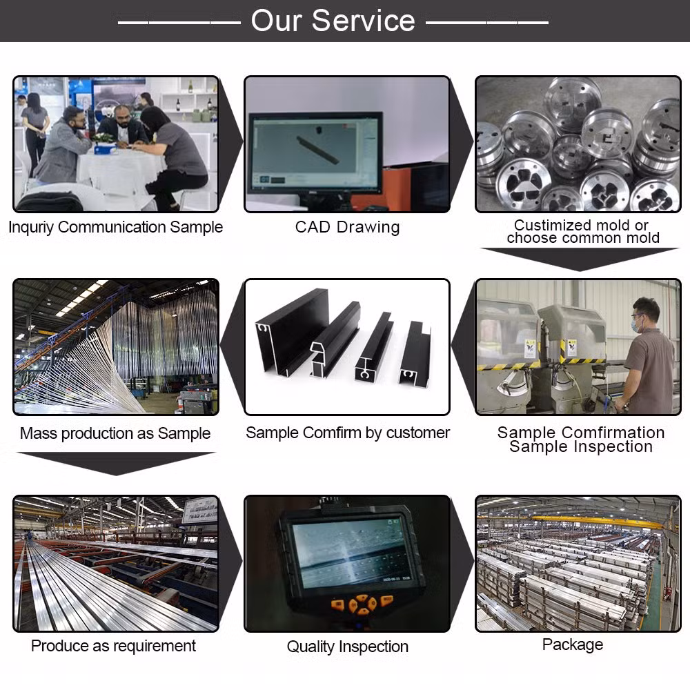 Custom OEM/ODM Aluminum Extrusion Solar Photovoltaic Module Stand Frame