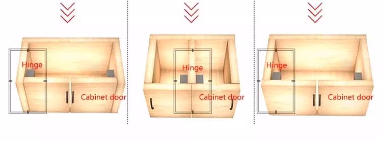 Furniture Wooden Customized Aluminum Frame Soft Close Slide-on Hydraulic Cabinet Door Hinges