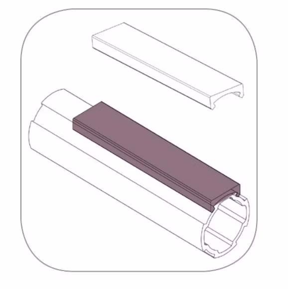 Dyp28-11 Frame Strip Aluminum Alloy Lean Pipe Surface Protection