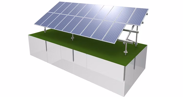 New Design PV Frame Ground Solar Panel Mounting System Bracket