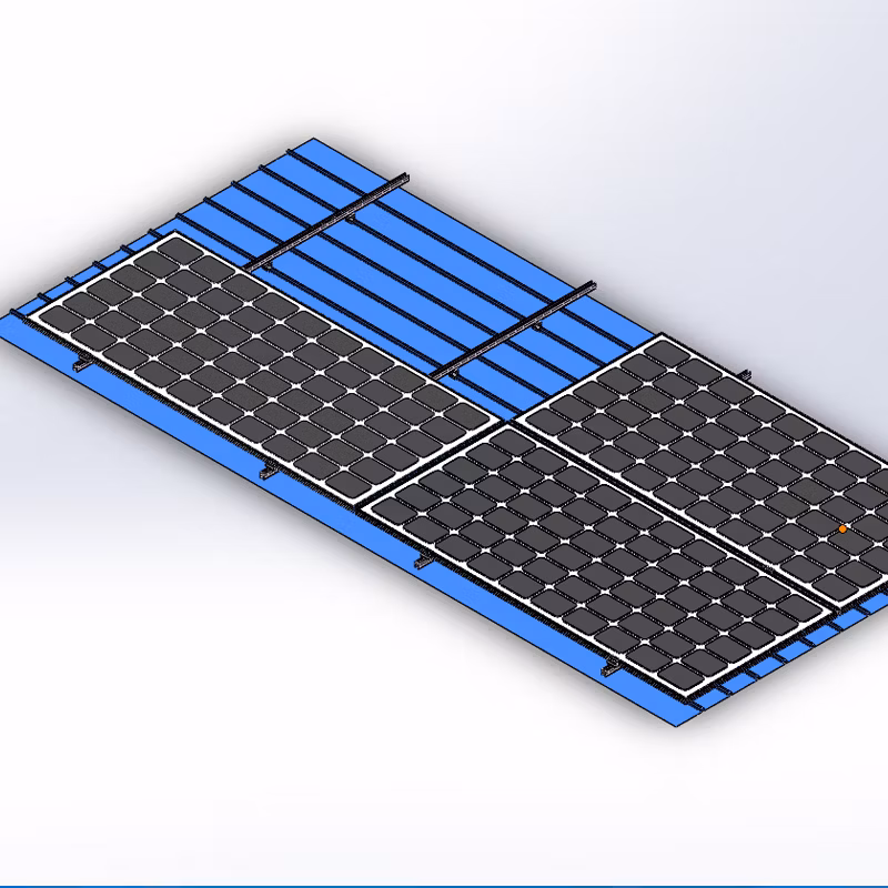 Mk PV Aluminum Adjustable Fixed Portable Tin Roof Solar Panel Mounting Installation Bracket Factory Direct Sell