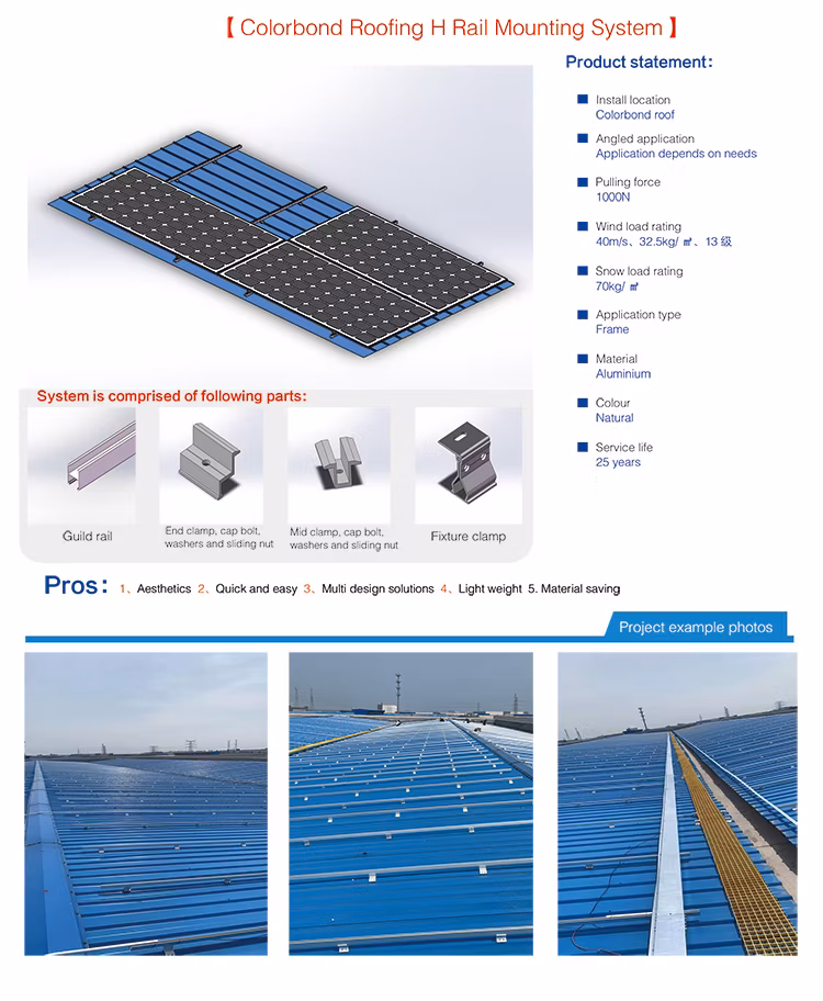 Mk PV Aluminum Adjustable Fixed Portable Tin Roof Solar Panel Mounting Installation Bracket Factory Direct Sell