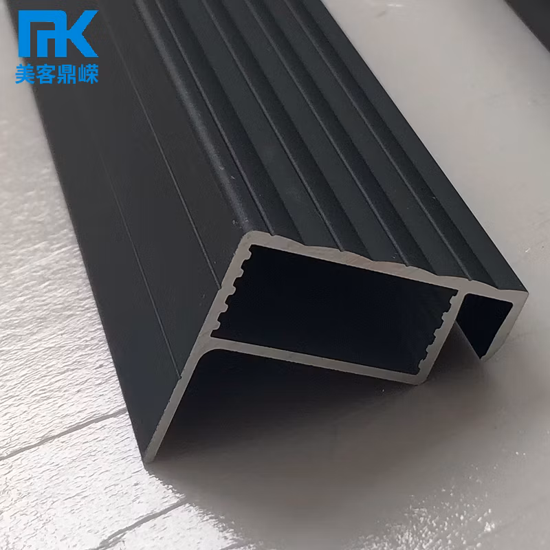 6005 Black Anodized Agricultural Aluminum Frame for Solar Panel Aluminium Extrusion