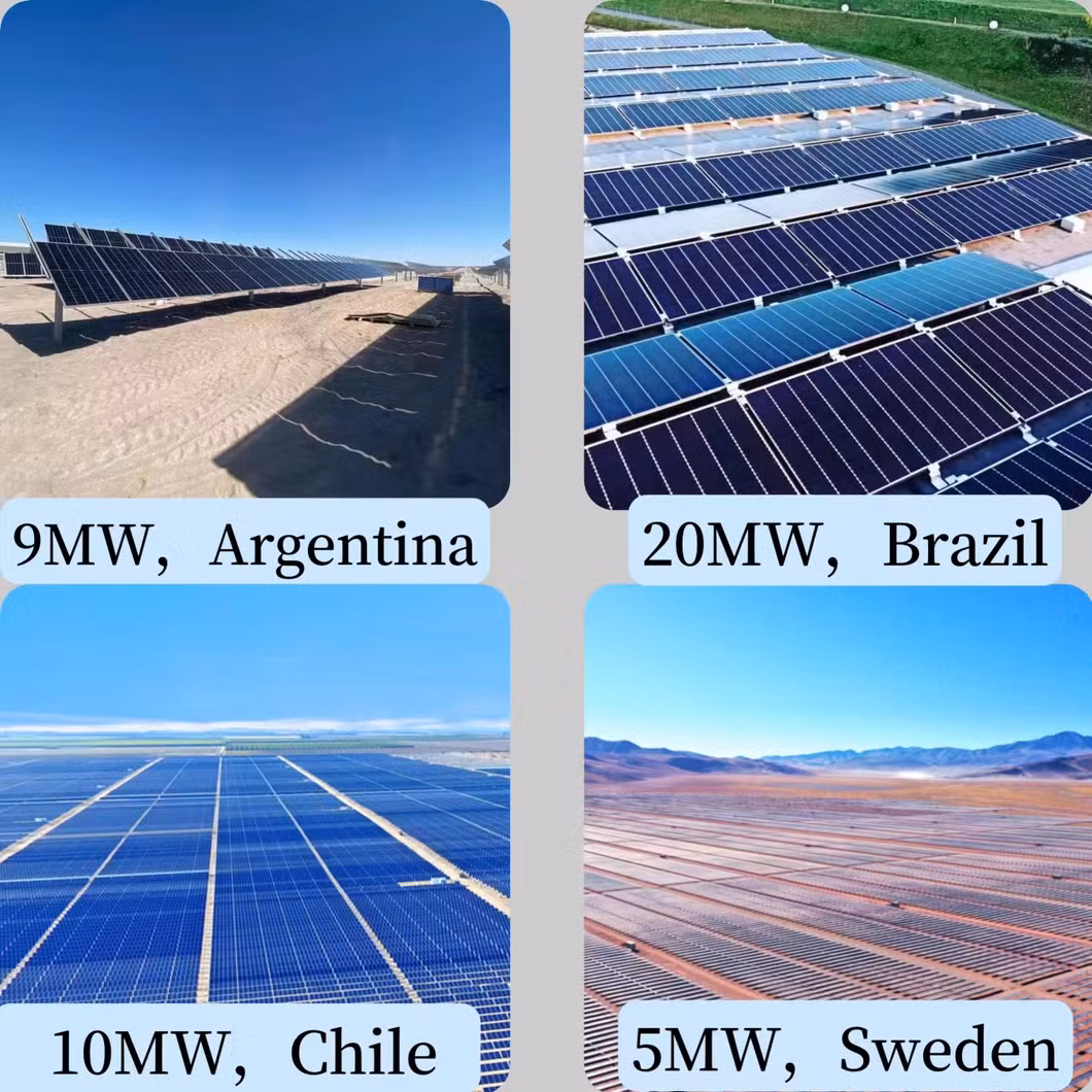 Roof Solar Panel All Black Frame Free Design Flat Roof Solar Panel Mounting System
