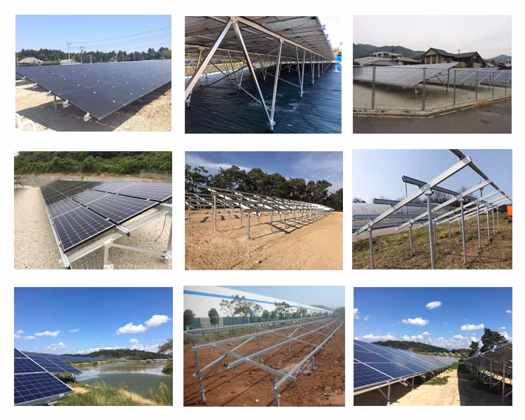 New Design PV Frame Ground Solar Panel Mounting System Bracket