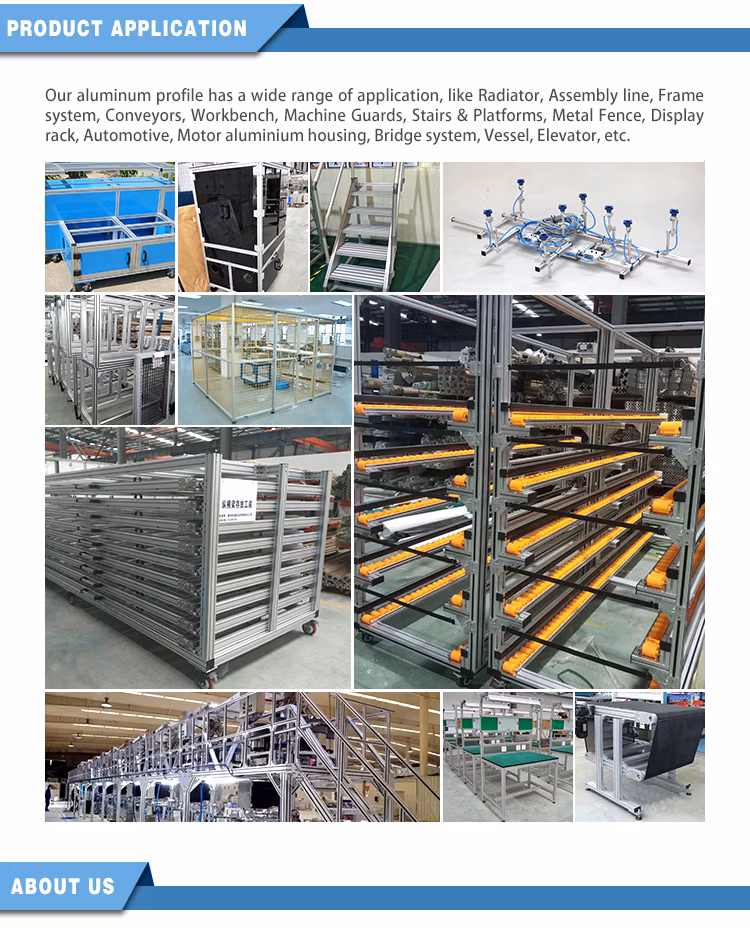 5050 Single T-Slot Aluminum Profiles Extrusion Frame for CNC