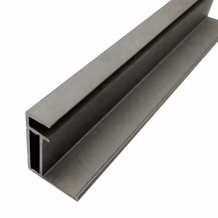 6063 T5 Anodized Solar Panel Aluminum Frame Extrusions in Factory