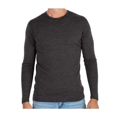 Custom 100% Merino Wool Shirts <a href='/long-sleeve/'>Long Sleeve</a> Thermal Shirt Plain <a href='/round-neck-t-shirt/'>Round Neck T Shirt</a>