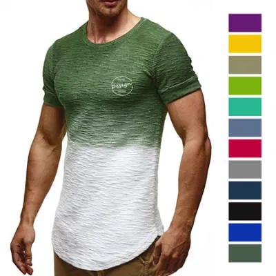 Custom Wholesale High Quality Premium Cotton Casual Personalizeed Mens Crew Neck Tie Dye Tshirts for Summer