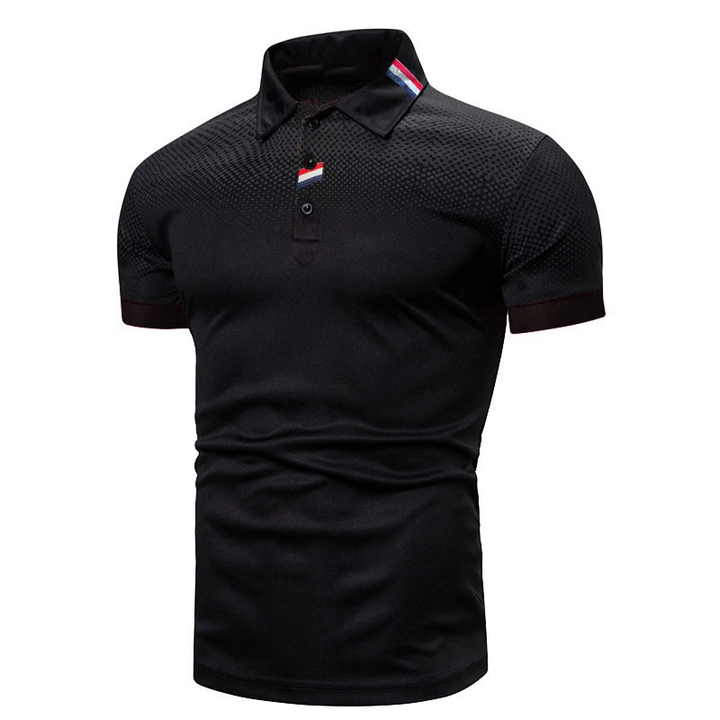 Stylish Stand Collar Simple Long Sleeve Polo Shirt