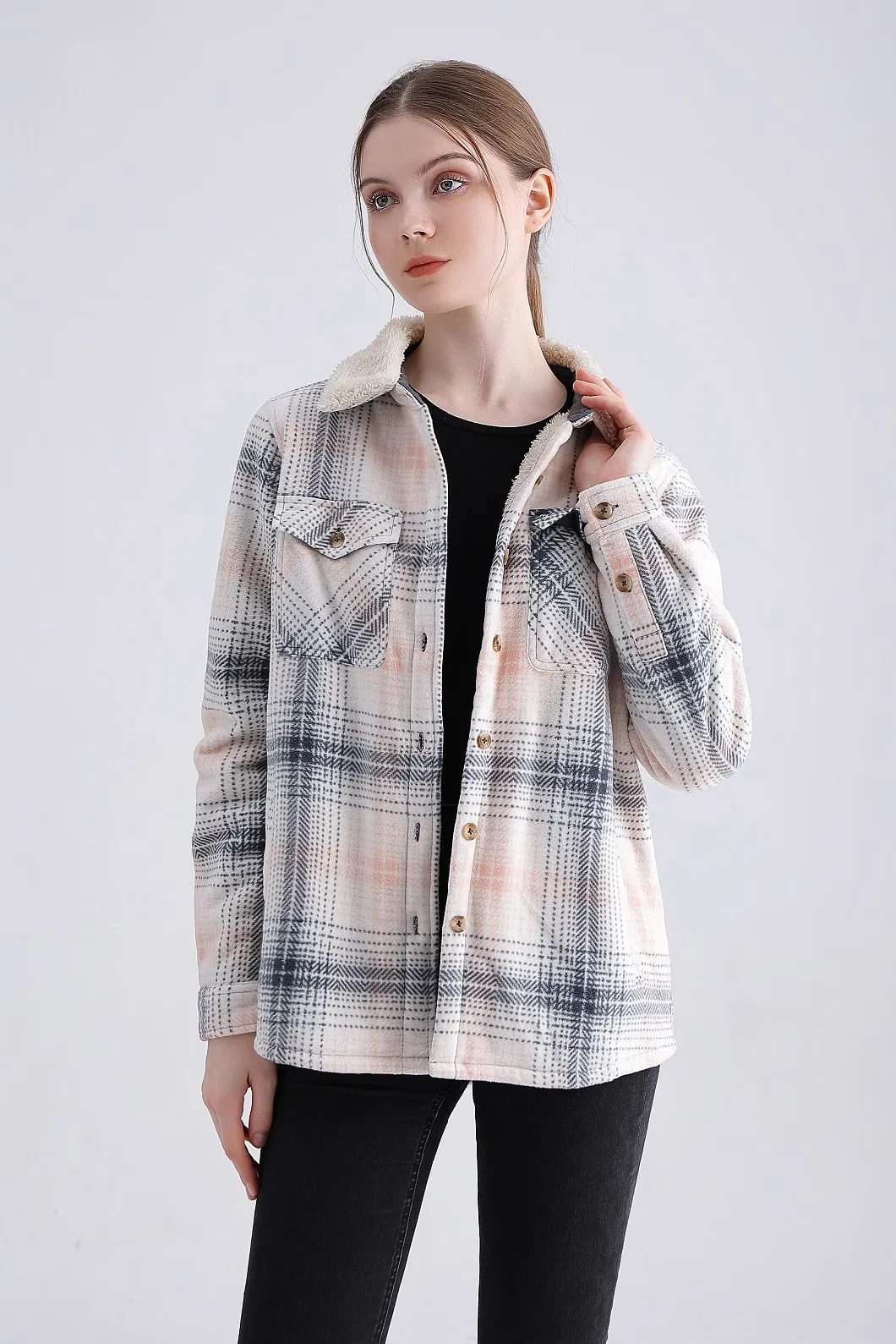 Women&prime; S Winter Cloth Shirt Customize Fashion Warm Top