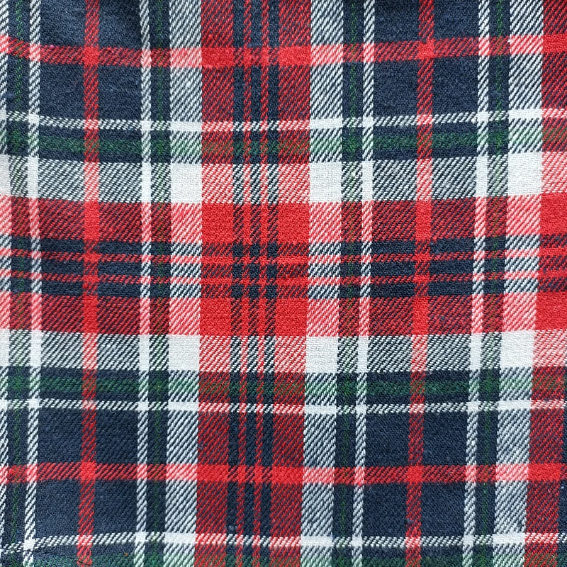 Custom Casual Unisex Oversized 100% Cotton Long Sleeve Plaid Check Flannel Shirts