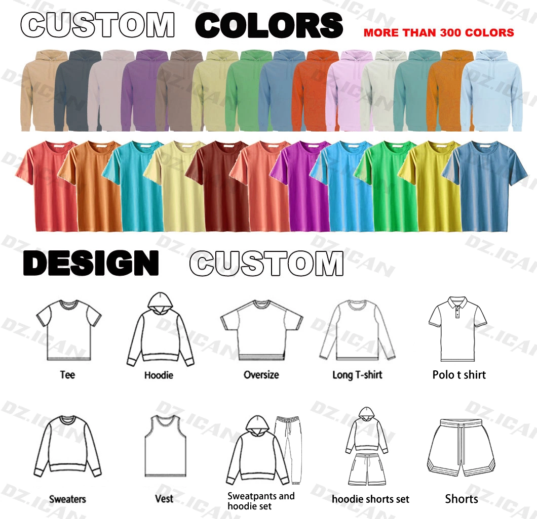 Custom Oversized Blank Hoodies Sweatshirts Men Heavy Logo Puff Print Hoody Logo Wholesale Plain Hoodies Heavyweight Streetwear Clothing Unisex Cropped Hoodies