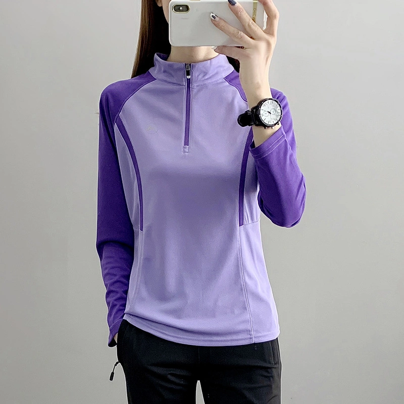 Quick Drying Clothes Women&prime;s Long Sleeve Running Stretch Fitness Loose