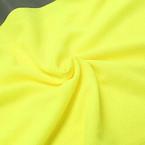 Hi Vis Reflective Safety Lime Orange Short Long Sleeve T Shirt