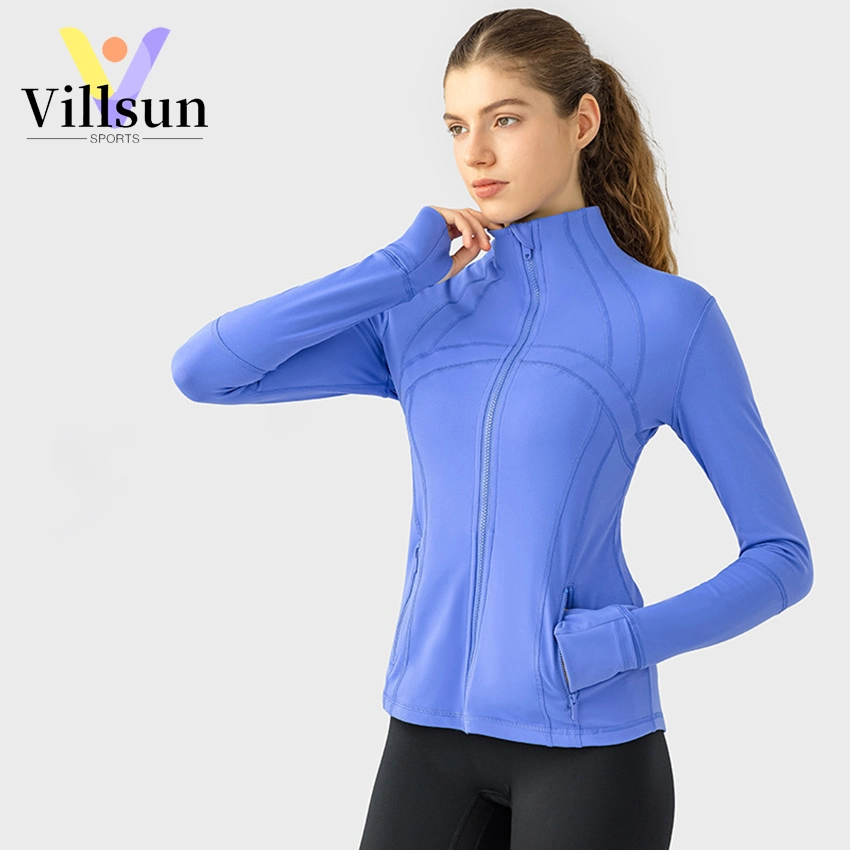 Womens Quarter Zip Running Pullover Jackets Long Sleeve Workout Tops