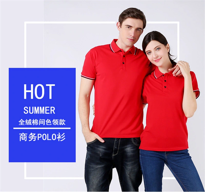 Guangzhou Custom Plain 100% Cotton Mens Golf Polo Shirts with Embroidered Printed Logo