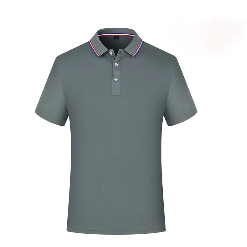 New Custom Polo Shirt Men Golf Shirt with Front Buttons Custom Logo Polyester Spandex Cotton Fabric Polo Shir