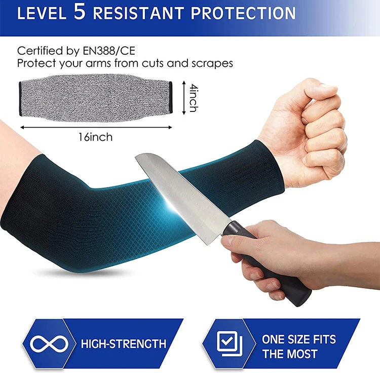 Fiberglass Silicone Laser Safety Anti Cut Arm Guard Sleeves