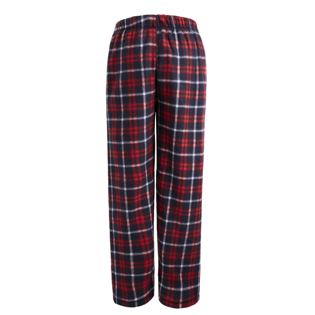 Knitting Plaid Sleepwear Wholesale OEM Custom Pants Mens Pyjama Pants