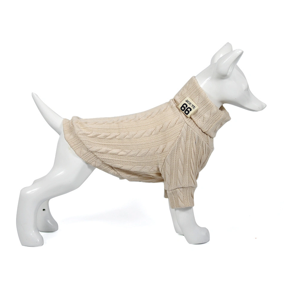 Pet Dog Cat Turtleneck Sweater Winter Warm Knitted Dog Clothes Clothing Puppy Coat Jacket