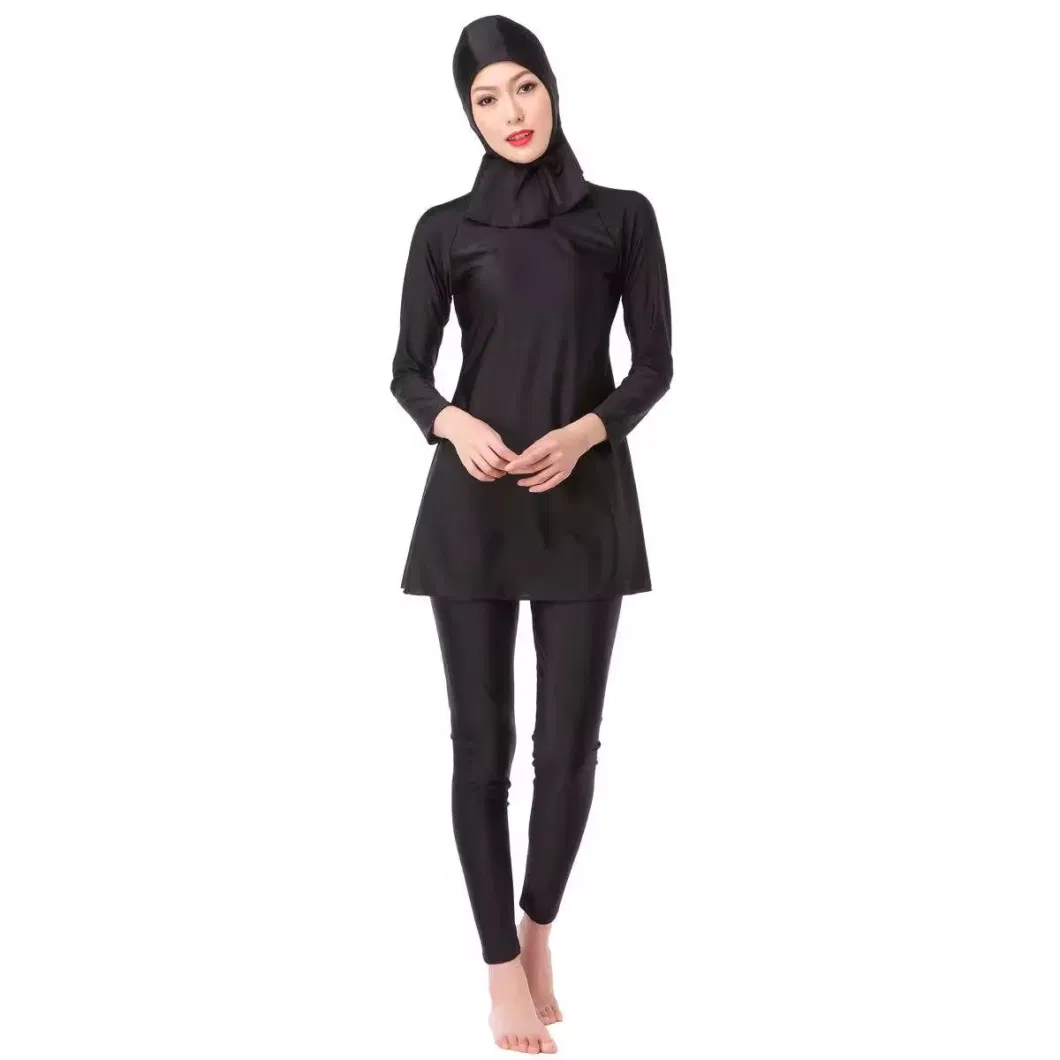 Modest Muslim Swimwear Long Sleeves for Women Girls Full Cover Islamic Hijab Swim Suit Swimwear