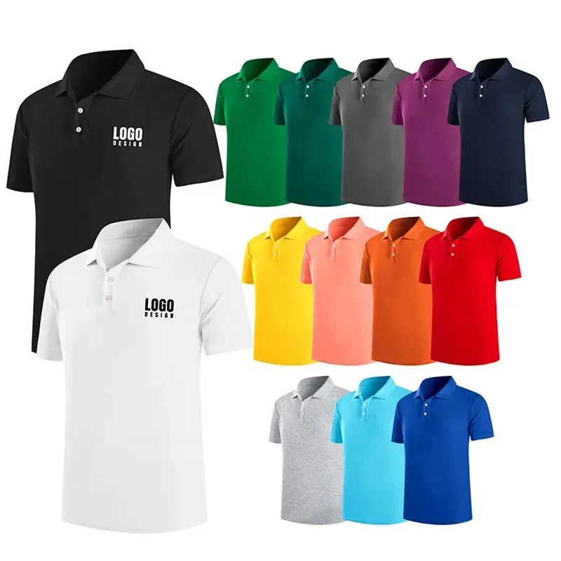 OEM/ODM Men Polo Shirt Blank Short Sleeved 100% Cotton Pique High Quality Mens Polo Shirts