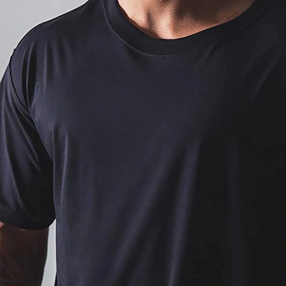 Oversized Casual Printing Men T Shirts Black Cotton Gym Heavyweight Embroidery T Shirt