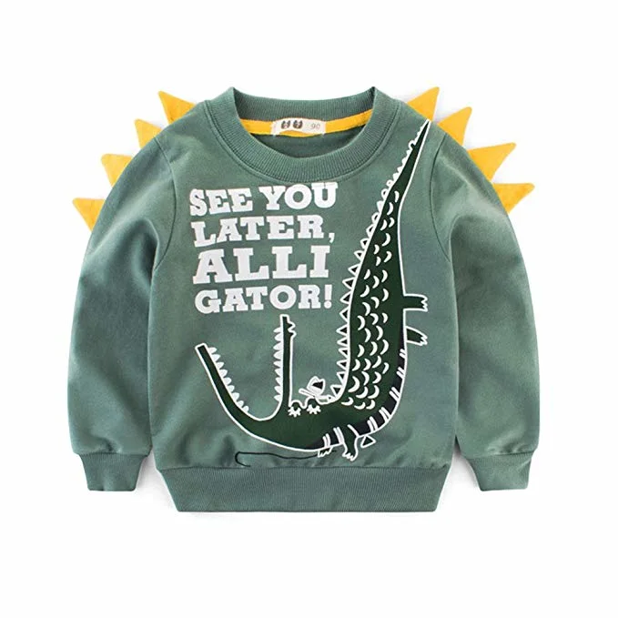 Kids Baby Clothes Cute Cartoon Sweatshirt Long Sleeve Shirt