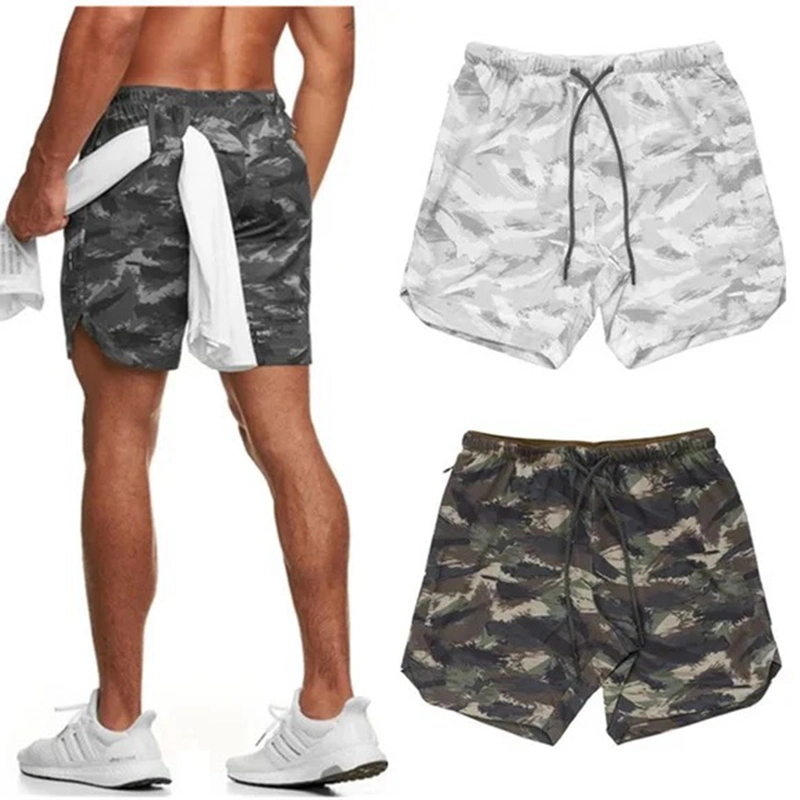 2PCS Mens Tie Dye Printed Camo Pattern Short Sleeve T-Shirts with Running Shorts Set Athletic Sweat Suit Casual Sportswear