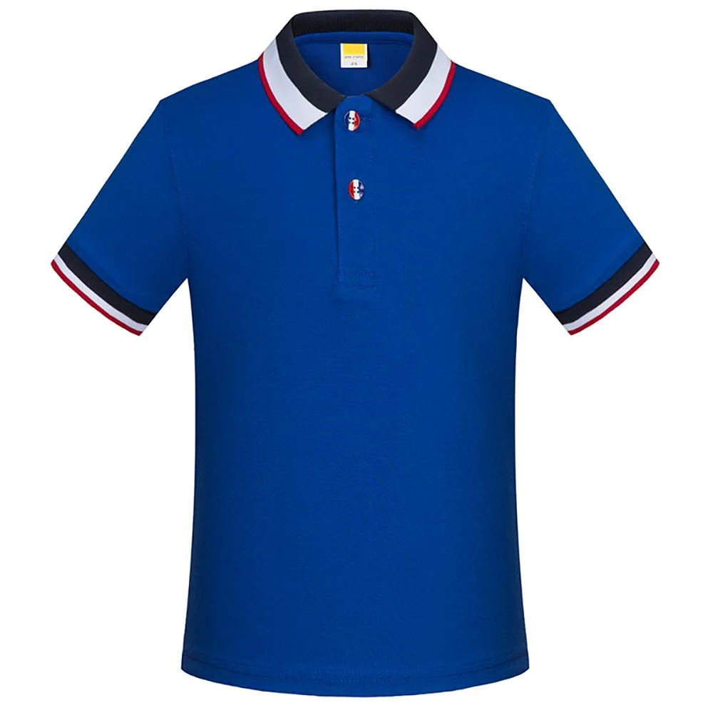 Wholesale Fashion Color Polo Custom Logo Polyester Cotton Pique Mesh Men Short Sleeve Polo Shirt