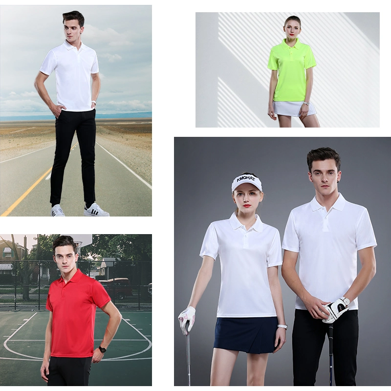 Sales Promotion Custom Logo Solid Color Plain Blank Pique Polyester Embroidery Washed T Shirt Cotton T-Shirts Men&prime;s Polo Shirts