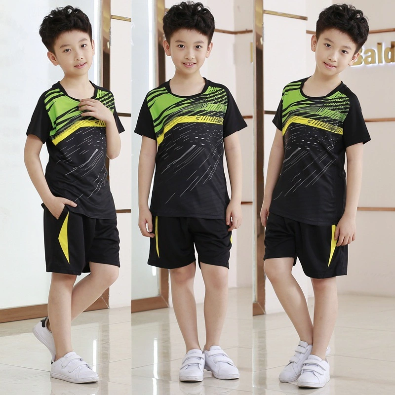 Children Running Gym Sports Kit Clothing Fast Dry T Shirt and Short