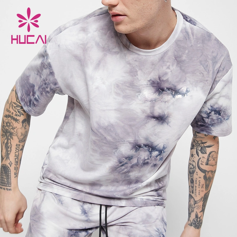 Custom Mens Private Label Fashionable Tie Dye T Shirt