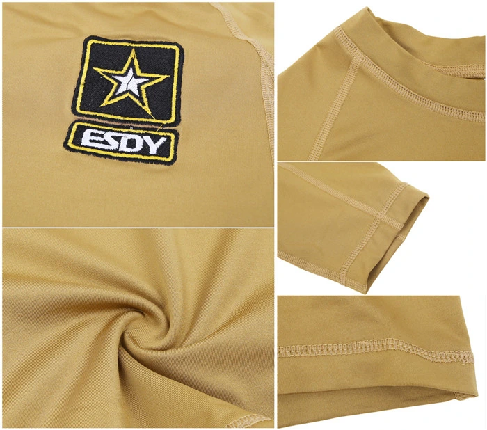 Esdy Outdoor Fleece Thermal Underwear Shirt Tactical Long Sleeves Shirts