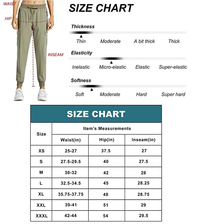 Ankowin Womens Recycled Eco-Friendly Cargo Joggers Lightweight Quick Dry Hiking Pants Athletic Workout Lounge Casual Outdoor Water Repellent Summer Jogger Pant