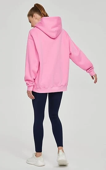 Women&prime;s Oversized Breathable Hoodie Loose Fit Soft Fleece Pullover Hooded Sweatshirt with Pockets