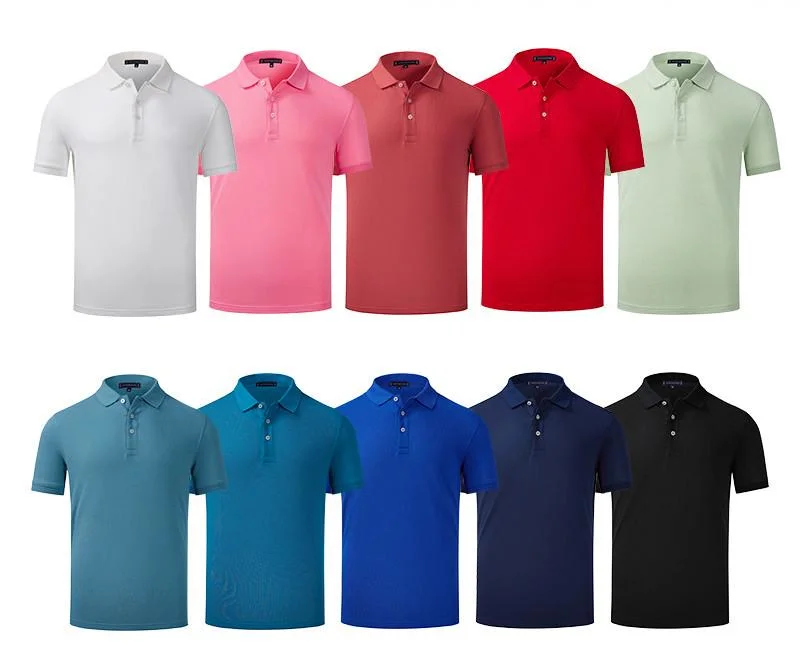 Wholesale Custom Embroidered Printing Logo Plain 100% Cotton Polyester Mens Uniform Golf Polo Shirts