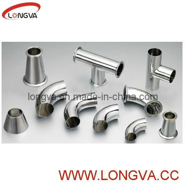 Sanitary Stainless Steel Long Type Clamped Tee