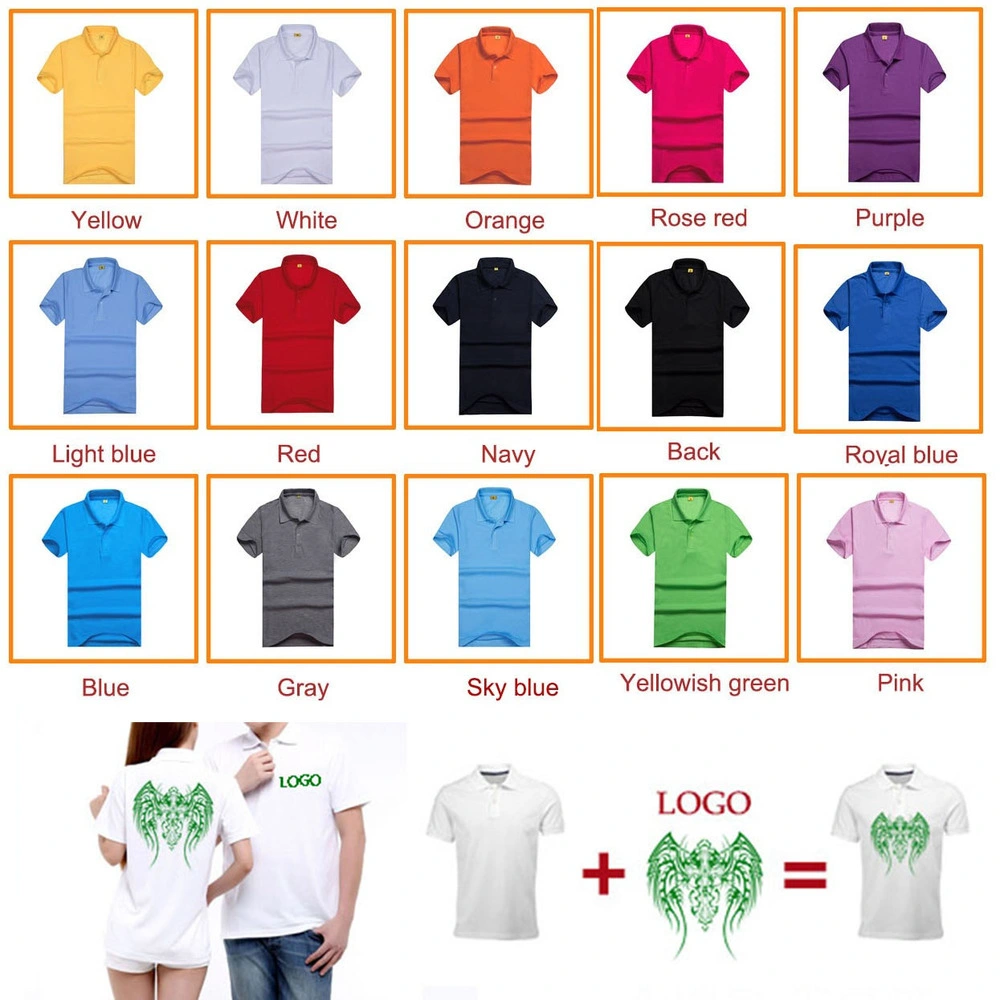 Cheapest Custom Color and Logo 100% Polyester Polo Shirt