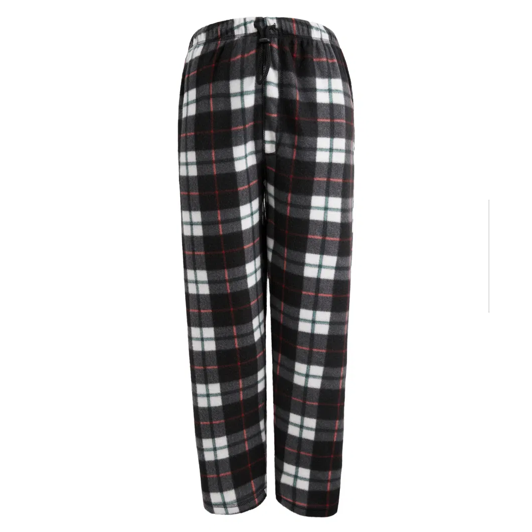 Knitting Plaid Sleepwear Wholesale OEM Custom Pants Mens Pyjama Pants