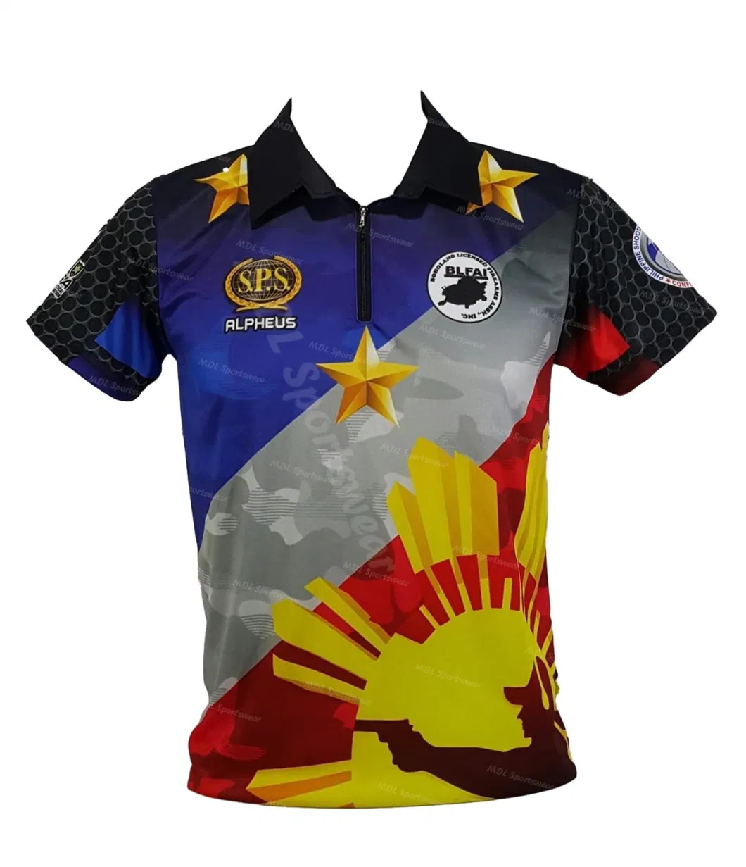 Team Club Custom Logo Men&prime;s Polo Jerseys Polyester Digital Sublimation Sports Polo Shirt