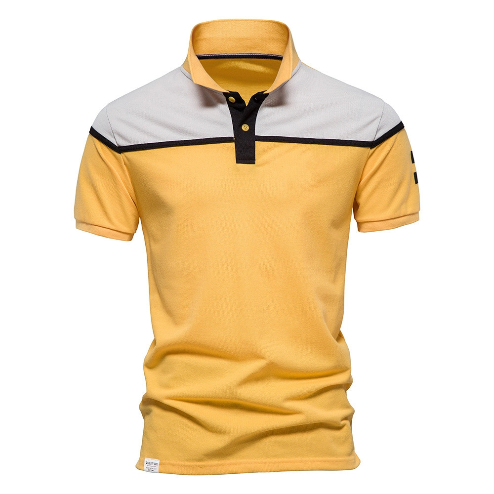 Staff Uniform Polo Shirt Cotton Pique Long Full Sleeve Uniform Polo T Shirt for Men